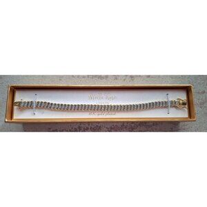 NEW Stella Rose London 18K Gold Plated & Rhinestone Bracelet In Box